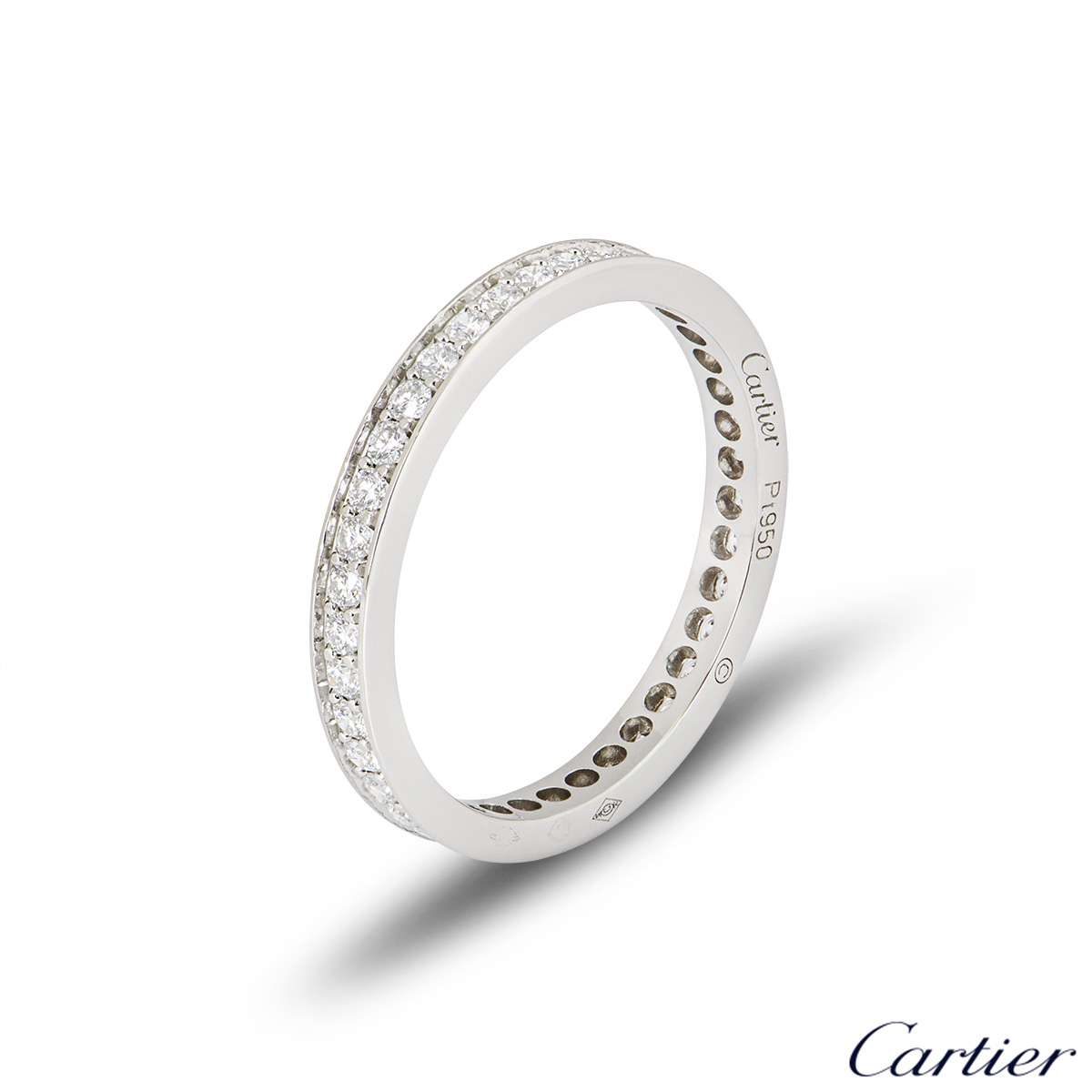 Cartier Platinum Ballerine Diamond Wedding Ring | Rich Diamonds