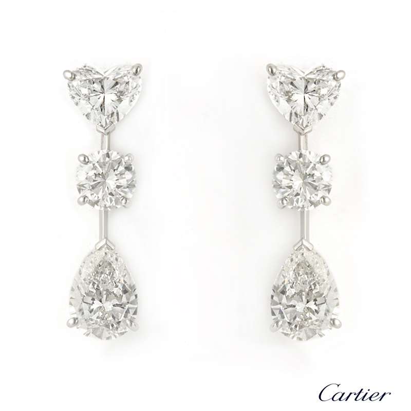 Cartier Diamond Drop Earrings in 