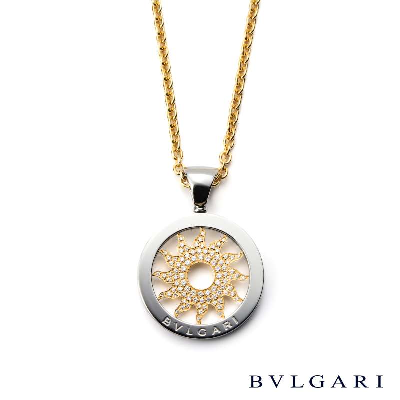 bvlgari sun tondo pendant