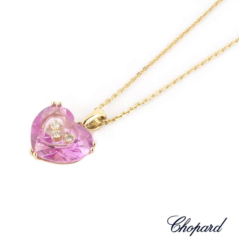 Louis Vuitton High Fashion Pink Sapphire And Diamond Necklace