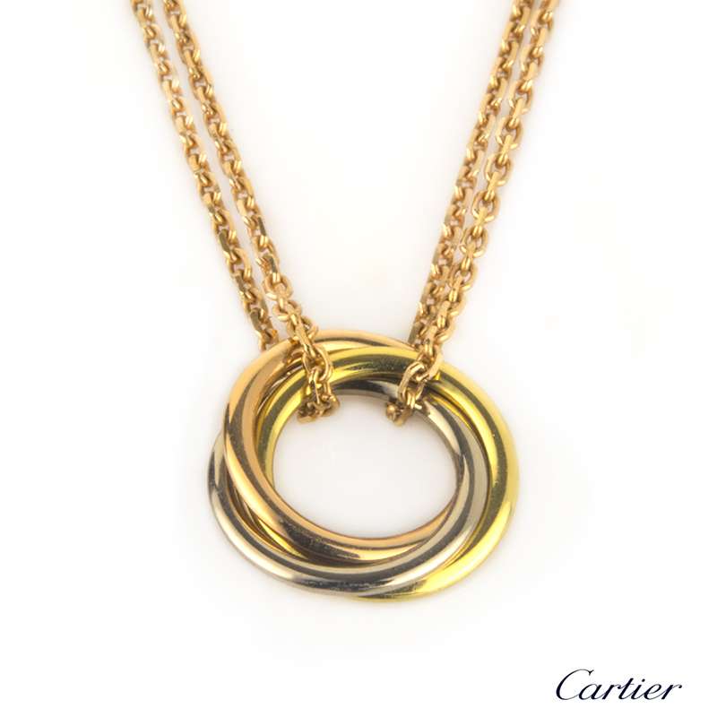 Cartier 18k Rose Gold Sweet Trinity Necklace B&P B7218200 | Rich Diamonds