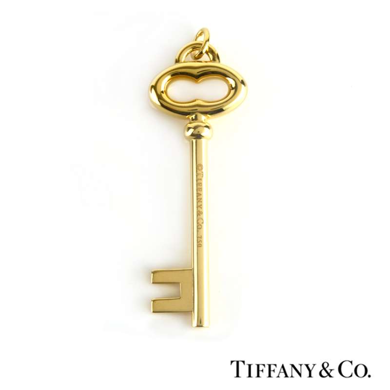 Tiffany & Co. 18K Gold Key Pendant