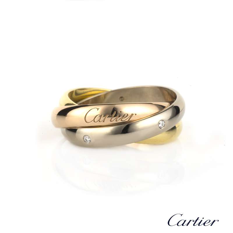 cartier three gold trinity ring