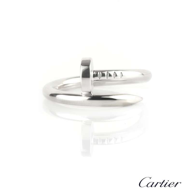 cartier white gold nail ring