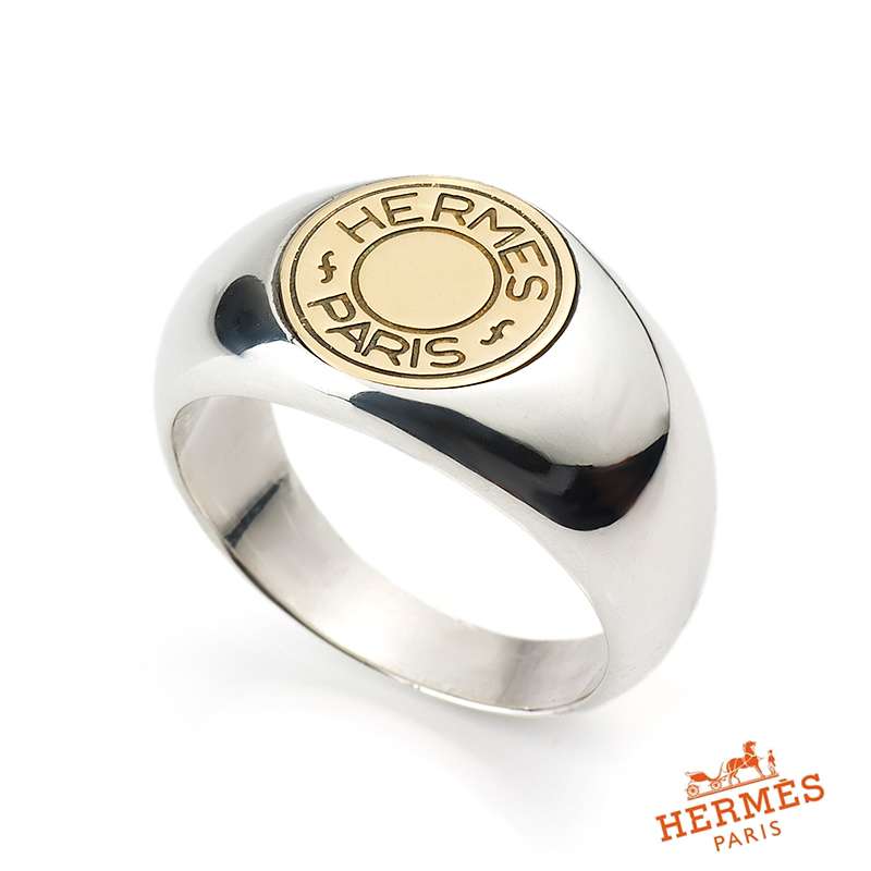 hermes rings silver