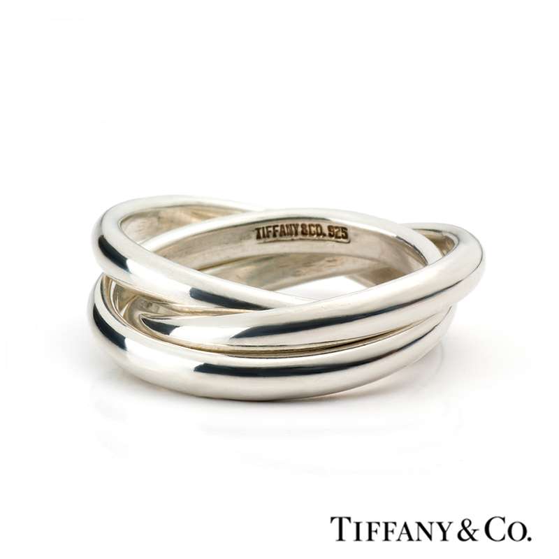 Silver Tiffany \u0026 Co. Trinity Ring 