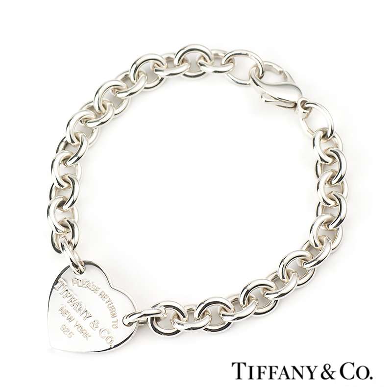 Silver Tiffany & Co. 'Return To Tiffany' Heart Bracelet | Rich Diamonds