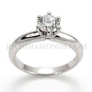 0.75ct G/SI1 Round Diamond Ring