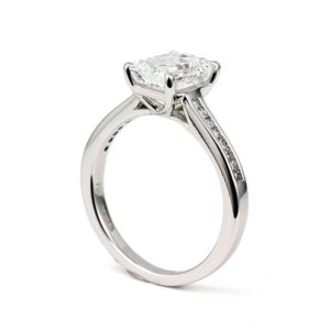 1.62ct D/VS2 Emerald Cut Diamond Ring