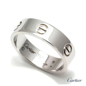 18WG Cartier Love Ring Size 61