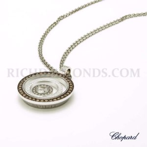 18WG Chopard Brown/White Necklace 79/5425-1013