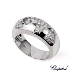18WG Chopard Happy Diamond LOVE Ring 82/2899-20