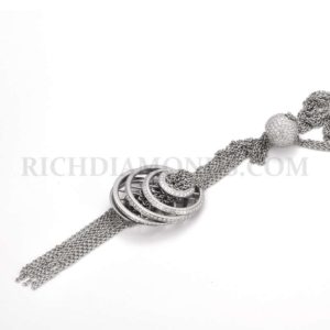 18WG Chopard Sphere Drop Necklace