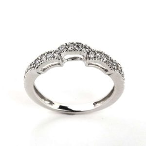 18WG Diamond Wedding Band Set