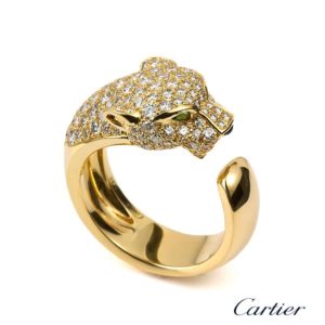 18YG Cartier PANTH??_RE RING N4225000
