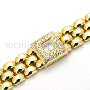 18YG Chopard Happy Square Bracelet