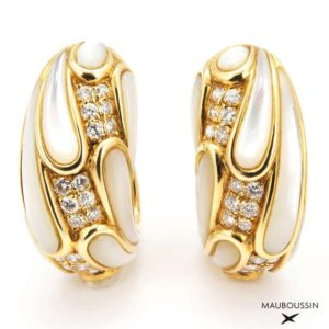 18YG Mauboussin MOP Earrings