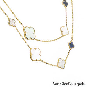 Van Cleef & Arpels 18k Yellow Gold Magic Alhambra Necklace VCARD79400