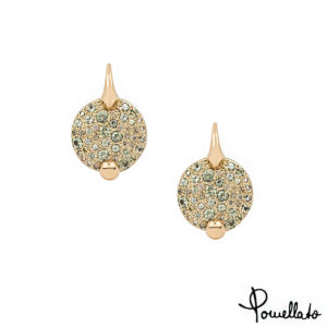 Pomellato 18k Yellow Gold Diamond and Topaz Sabbia Vintage Earrings