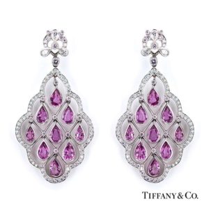 Platinum Tiffany Diamond & Sapphire