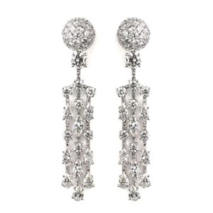 Plat Diamond Chandelier Drop Earrings 12.52TDW