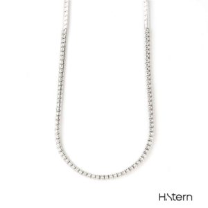 18WG H Stern Line Necklace 5.00TWD