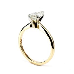 18ct Yellow Gold Marquise Diamond Ring 1.09ct H/SI1