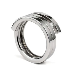 18WG Diamond Dress Ring 0.15ct Round