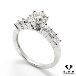 18ct White Gold Round Diamond Ring 0.73ct G/VS1