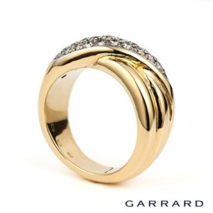 Garrard 18k Yellow Gold Diamond Dress Ring