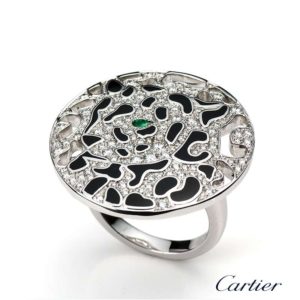 Cartier 18ct White Gold Panthere de Cartier Ring N4227800