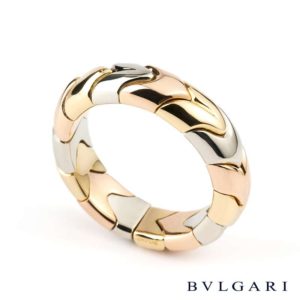 Bvlgari 18ct Gold Tubogas Ring