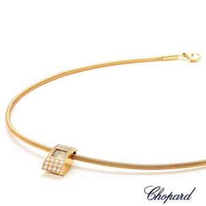 Chopard 18ct Yellow Gold Happy Diamonds Pendant 79/3051