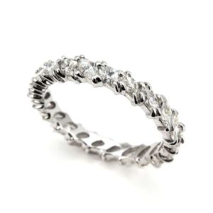 18ct White Gold Diamond Full Eternity Ring 2.00ct Total