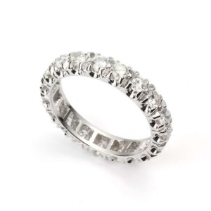 Platinum 1.27ct G/VS Diamond Full Eternity Ring