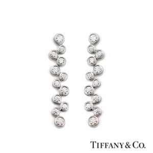 Tiffany & Co. Platinum Diamond Bubble Earrings 1.60ct Total 1698838