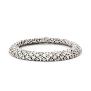 Platinum 14.08TDW Diamond Bracelet
