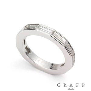Graff Platinum Full Diamond Eternity Ring 1.20ct Total