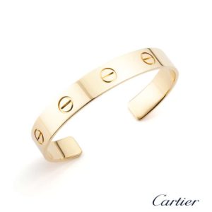 Cartier 18k Yellow Gold XL Love U Bangle Size 21. B6031821