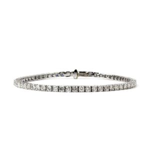 18WG Diamond Line Bracelet 4.38TDW