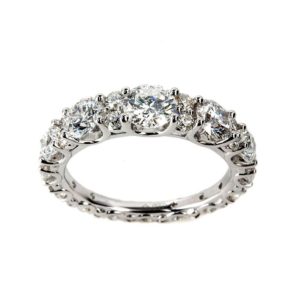 18WG 2.55TDW Diamond Full Eternity Ring
