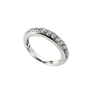 18k White Gold Diamond Half Eternity Ring 0.59ct