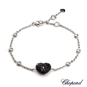 Chopard 18k White Gold Black/White Diamond Bracelet 85/4512-1009