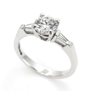 18ct White Gold Round Diamond Ring 1.00ct E/VVS2