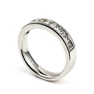 Plat 1.05TDW Half Eternity Ring