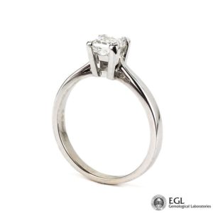 0.72ct F/VVS2 Princess Cut Ring