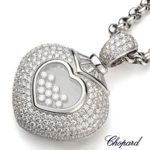 Chopard 18ct White Gold Happy Diamonds Pendant 79/2208-1001
