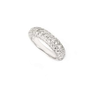 18k White Gold Pave Diamond Dress Ring 0.75ct