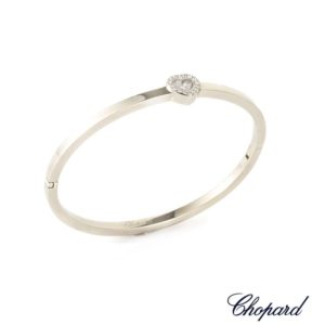 Chopard 18k White Gold Happy Diamonds Bangle 83/4353