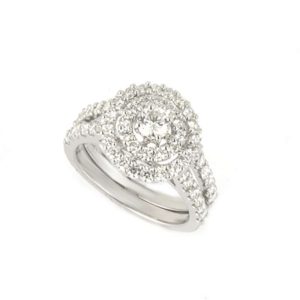18k White Gold Diamond Dress Ring 1.69ct H/VS2